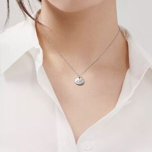 Tiffany LETTER K Round alphabet disc charm